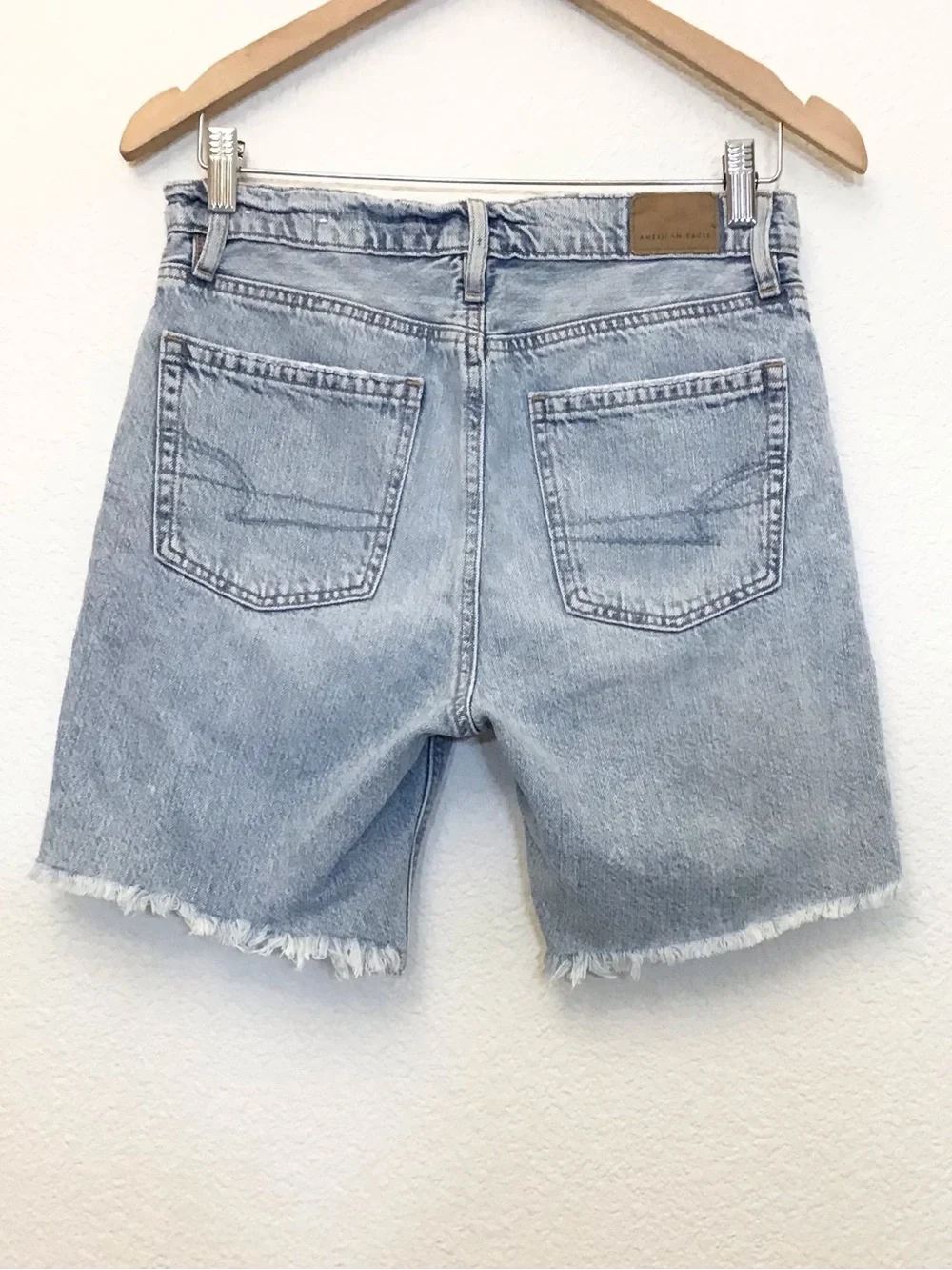 American Eagle 0 Skater Denim Shorts Women’s Baggy Relaxed Long 2022